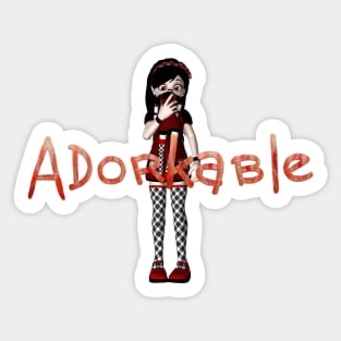 Adorkable Sticker